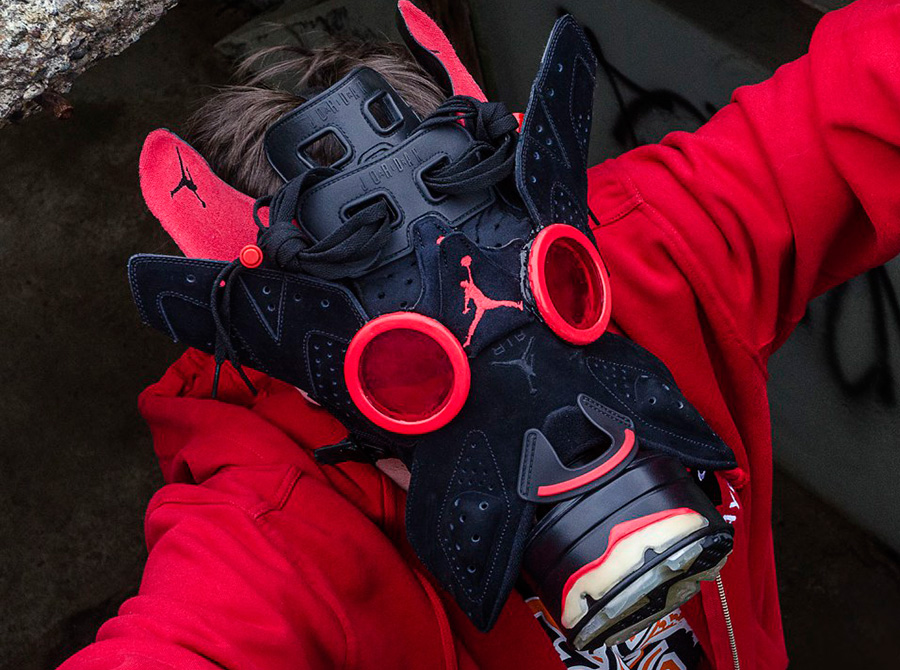 Air Jordan 6 Infrared Gas Mask Freehand Profit 1