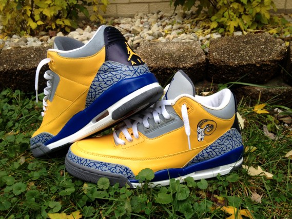 Air Jordan Los Angeles Rams Customs 06