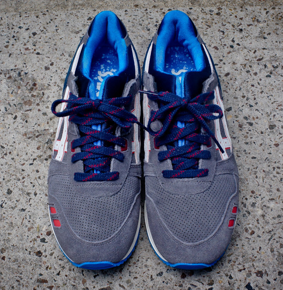 Asics Gel Lyte 3 Grey Blue Red 6