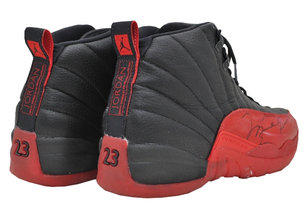 Flu Game Air Jordan 12 Game Worn 04