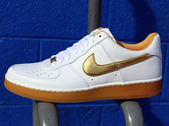 Nike Af1 Downtown White Gold Gum 2