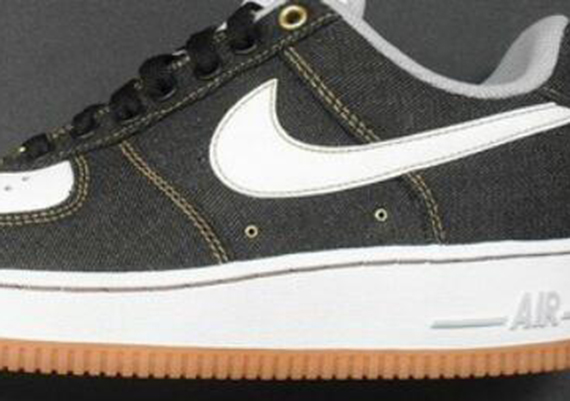 Nike Air Force 1 Low Black Denim