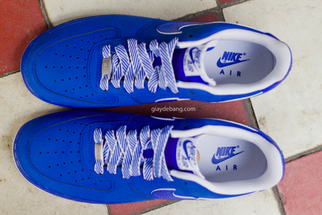 Nike Air Force 1 Low Blue Striped Laces 05
