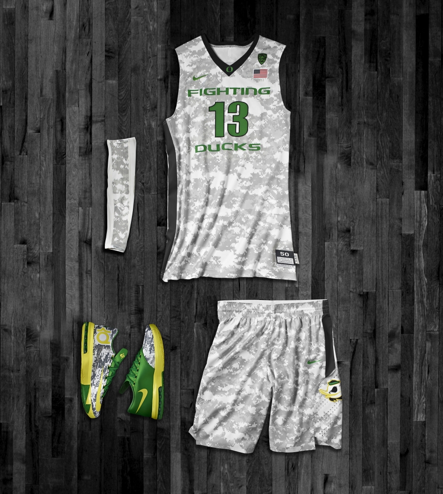 Nike Kd 6 Oregon Armed Forces Classic Pe 01