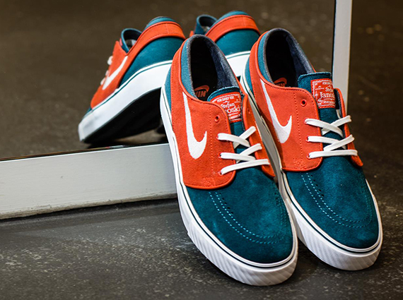 Nike SB Stefan Janoski - Dark Sea - Team Orange - White