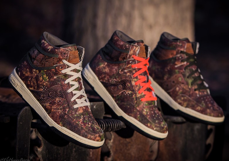 Packer Shoes x Saucony Hangtime “Woodland Snake”