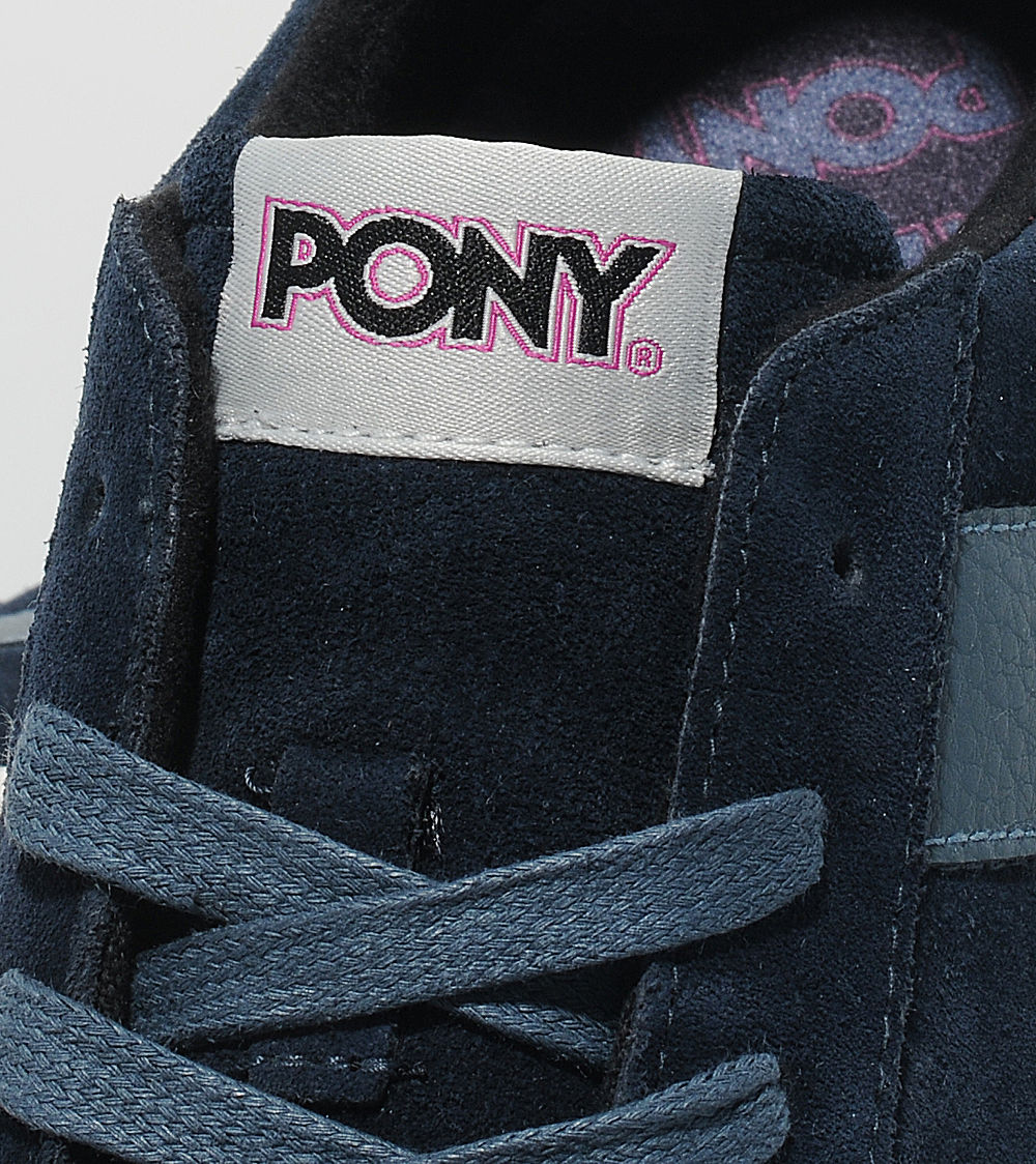 Pony Topstar Suede Low Navy 05