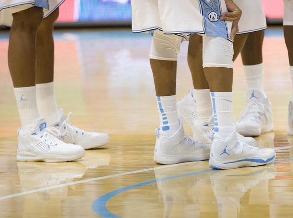 Jordan Brand Unc Tar Heels Whiteout Pe 1