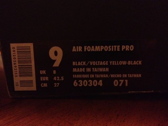 Nike Air Foamposite Pro Voltage On Ebay 01