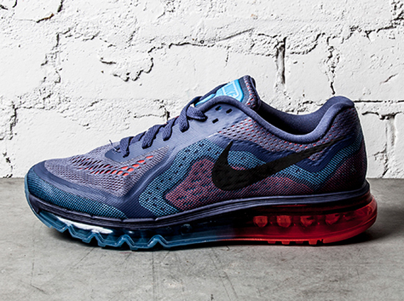 Nike Air Max 2014 Blue Recall Light Crimson