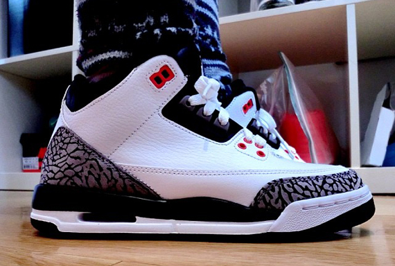 Air Jordan 3 Gs White Cement Grey Infrared 23 Black 3