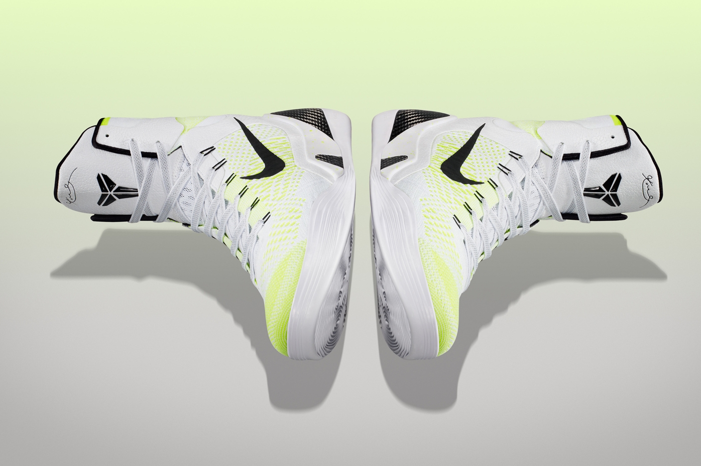 Kobe 9 Elite White Black Volt 02