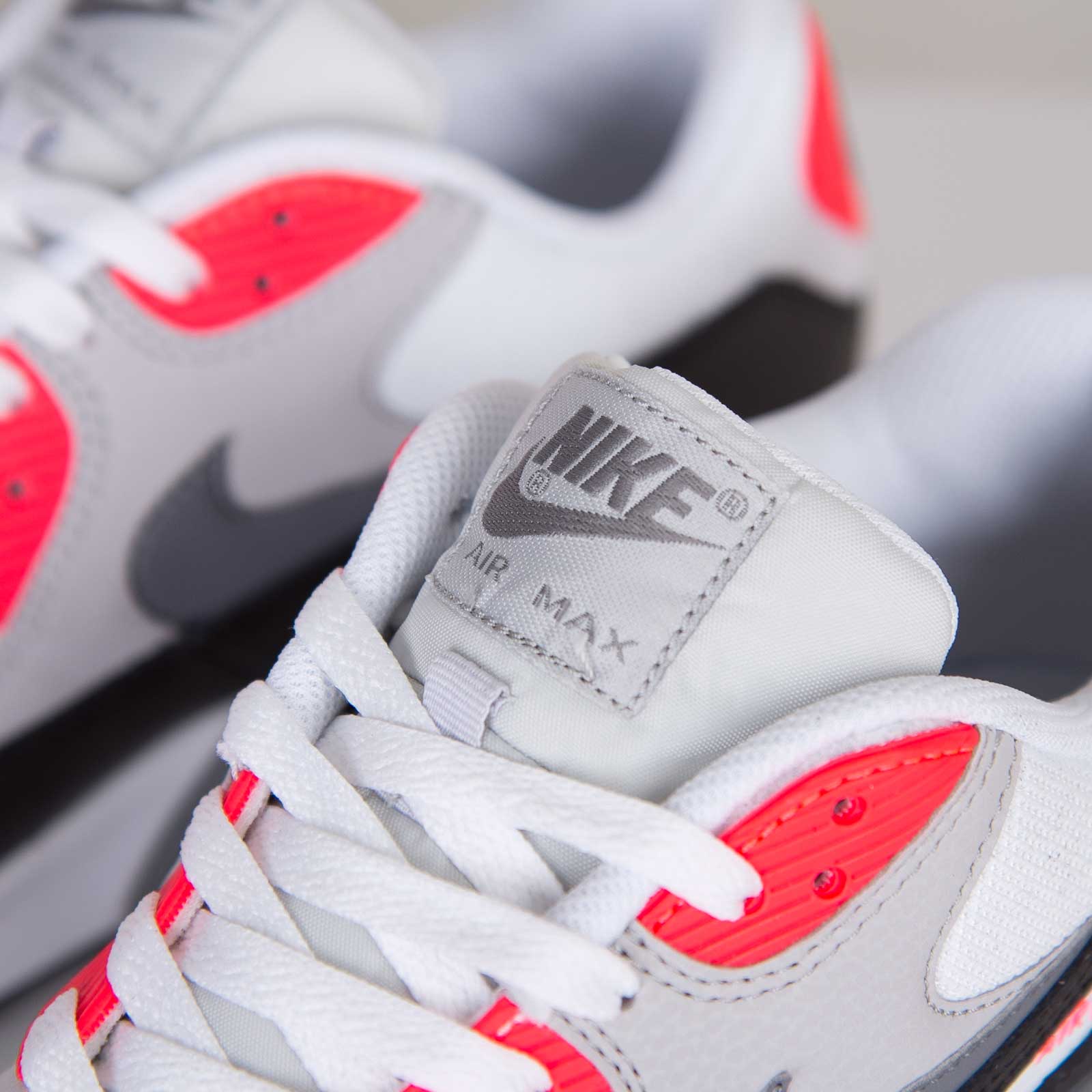Nike Air Max 90 Essential White Grey Black Red 05