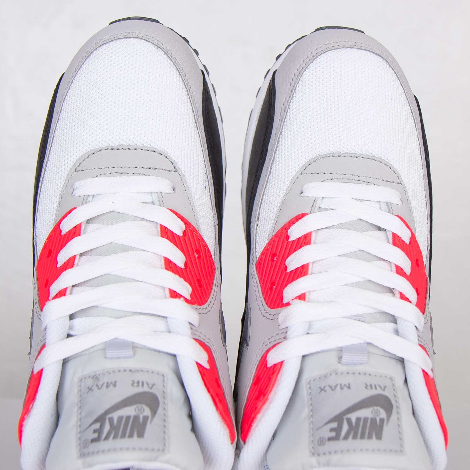 Nike Air Max 90 Essential White Grey Black Red 07