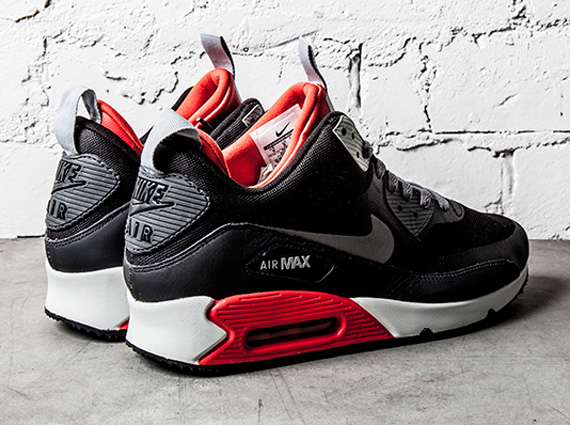 Nike Air Max 90 SneakerBoot - Black - Light Crimson