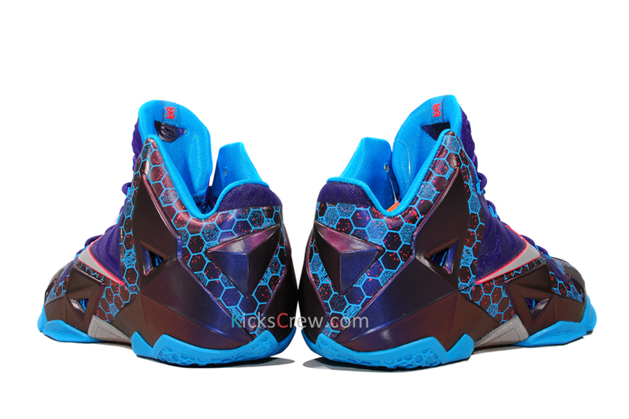 Nike Lebron 11 Court Purple Reflective Silver Vivid Blue 4