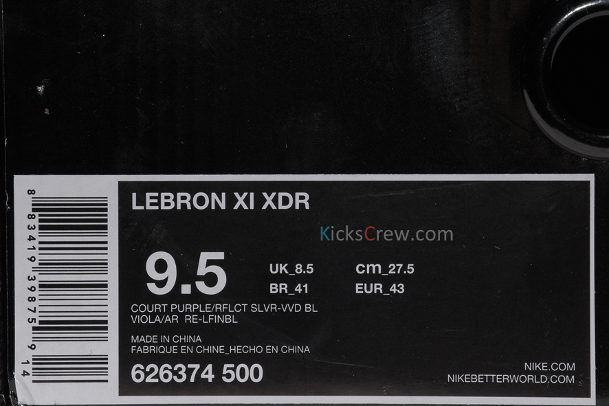 Nike Lebron 11 Court Purple Reflective Silver Vivid Blue 6