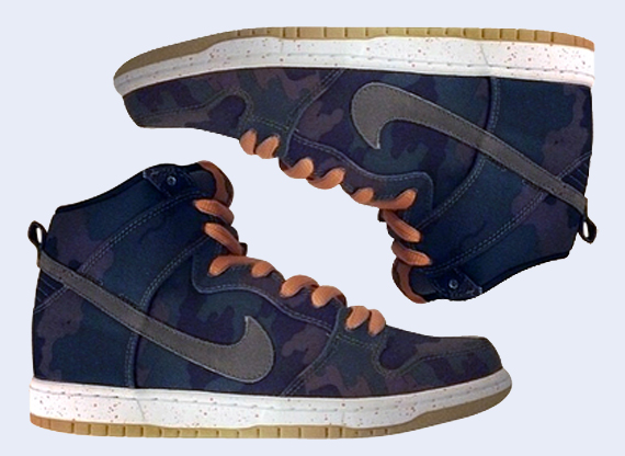 Nike Sb Dunk High Black Olive Khaki Sunset