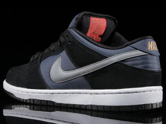 Nike SB Dunk Low - Black - New Slate - Reflective Silver