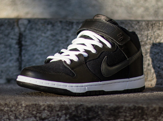 Nike SB Dunk Mid - Black - Charred Grey - White