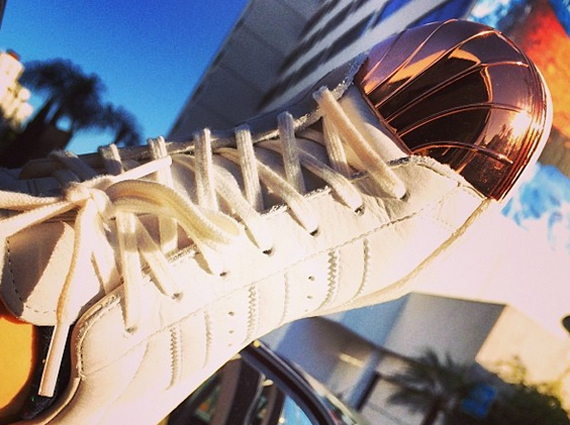 Rita Ora Preview adidas Superstar "Metal Toe"