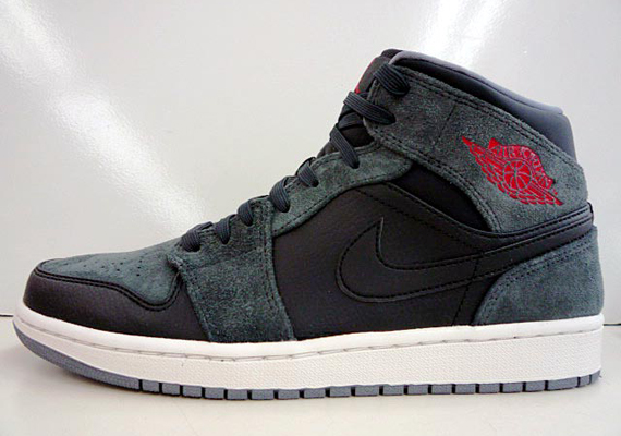 Air Jordan 1 Mid - Grey - Black - Red