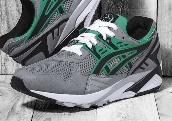 Asics Gel-Kayano Trainer - Light Grey - Black - Green