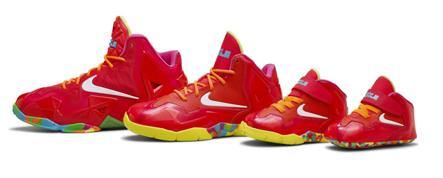Fruity Pebbles Lebron 11 Gs Laser Crimson 11