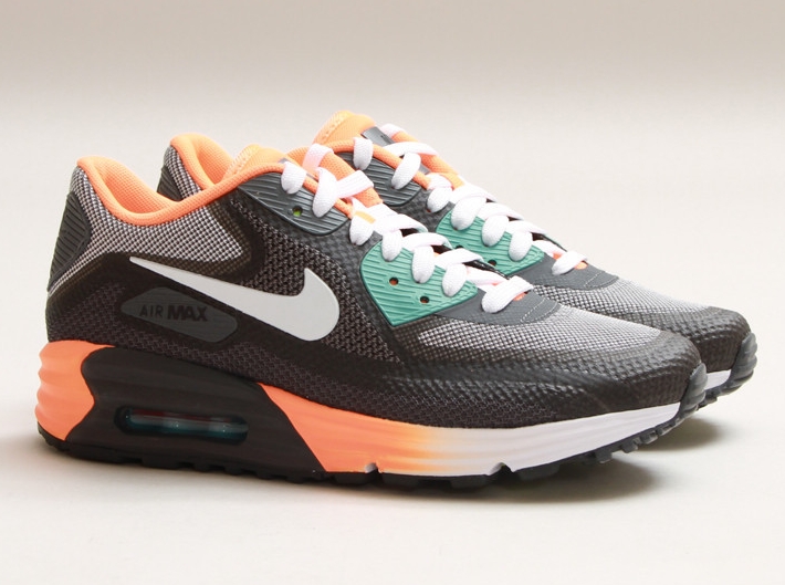 Nike WMNS Air Max Lunar90 - Anthracite - Atomic Orange