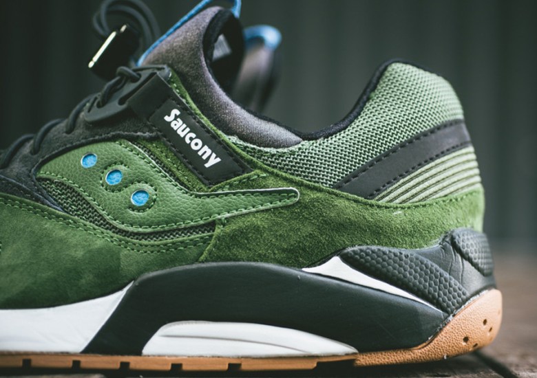 Saucony Grid 9000 – Green – Black – Gum