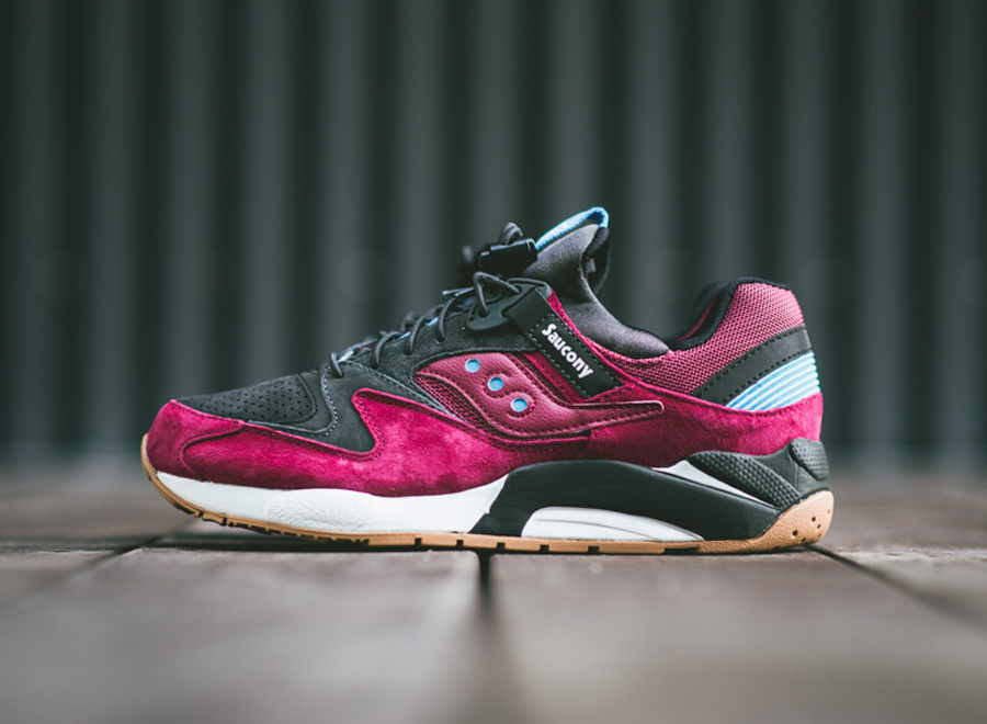 Saucony Grid 9000 - Maroon - Black - Blue