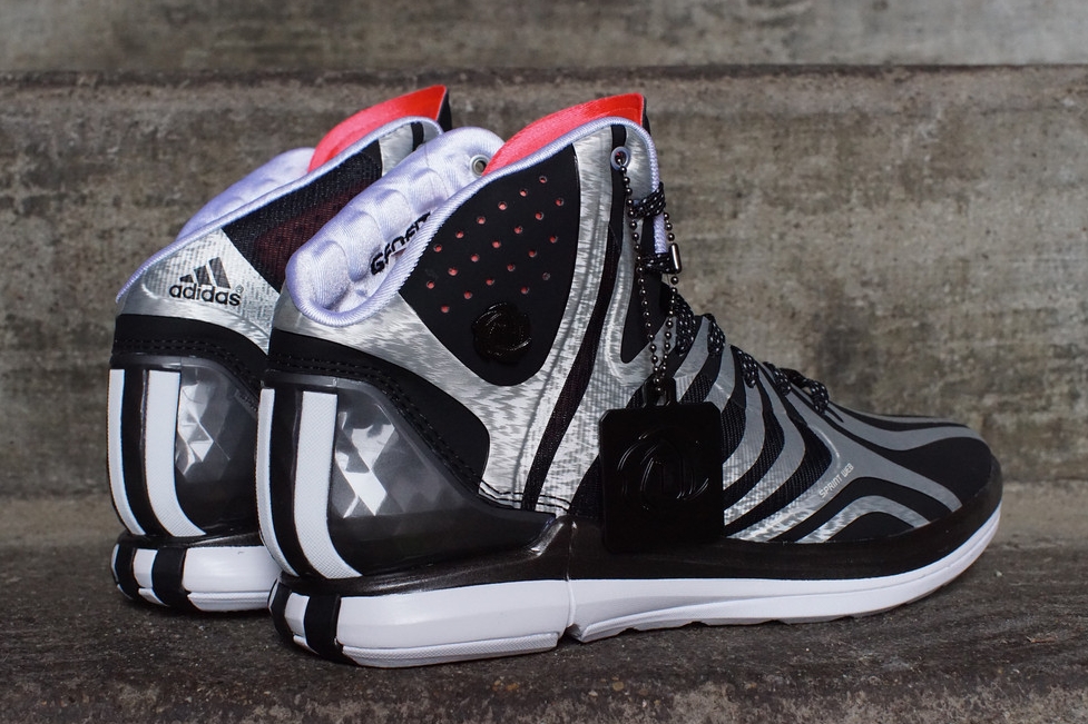 Adidas D Rose 4 5 Black Silver 03