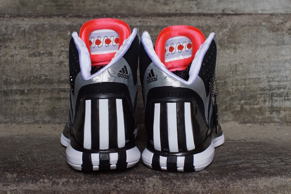 Adidas D Rose 4 5 Black Silver 04