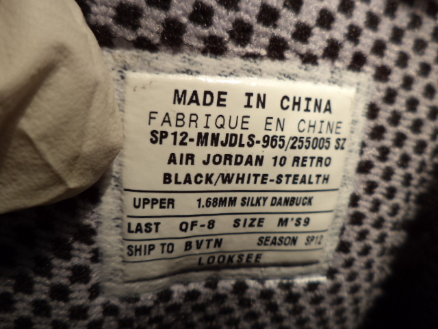 Air Jordan 10 Stealth 23 Embroidered 01