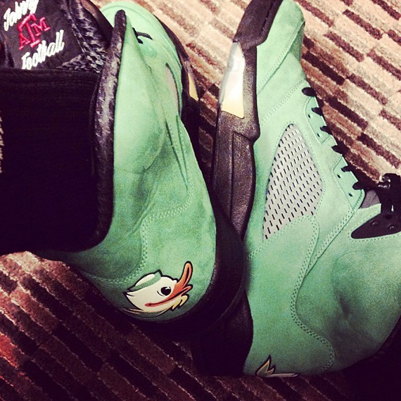 Johnny Manziel Air Jordan 5 Oregon 2