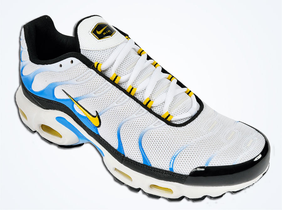Nike Air Max Plus White Blue Yellow 01