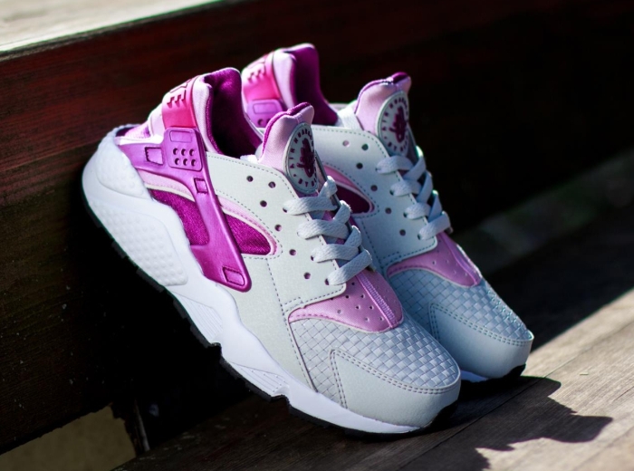 Nike Huarache Womens Grey Pink 05