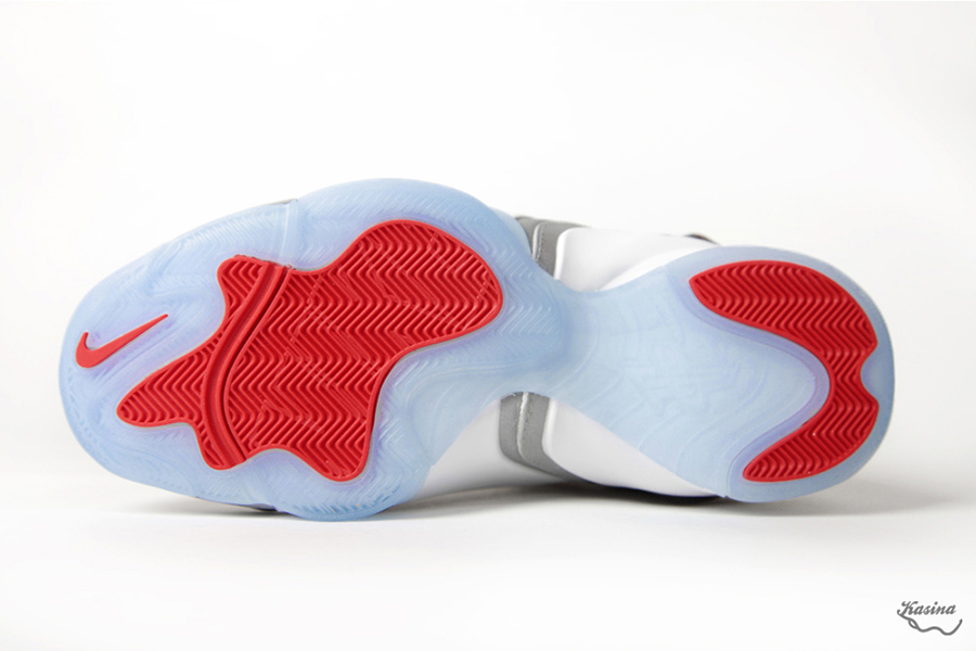 Nike Lil Penny Posite White Reflective Silver Black Challenge Red 8