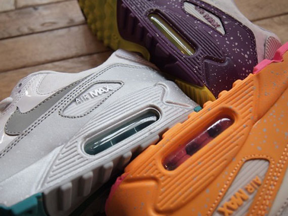 Nike Womens Air Max 90 "Splatter" in Three Colorways