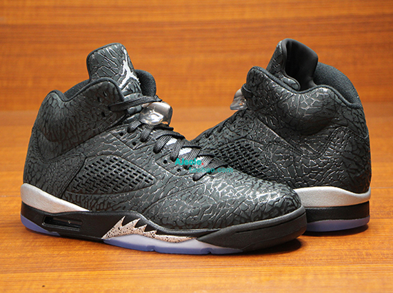 Black Metallic Air Jordan 3lab 5