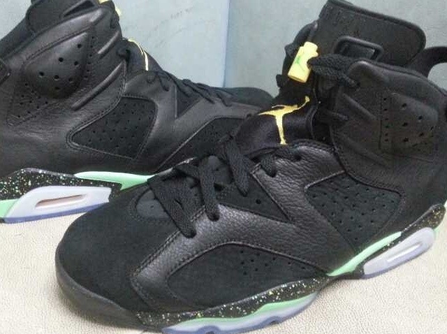 Jordan Vi Black Venom Green Speckle