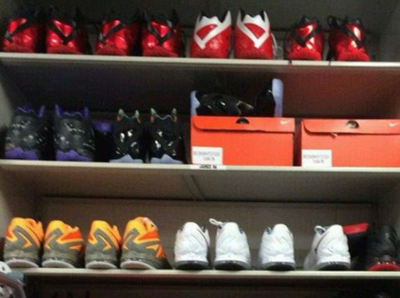 LeBron James' Sneaker Locker at American Airlines Arena