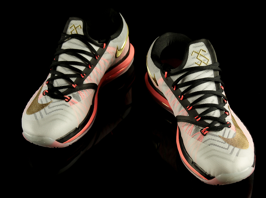 Nike KD 6 Elite - White - Gold - Black - Mango