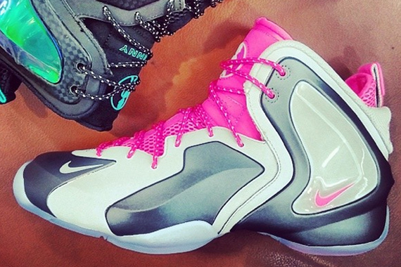 Nike Lil' Penny Posite - Wolf Grey - Hyper Pink