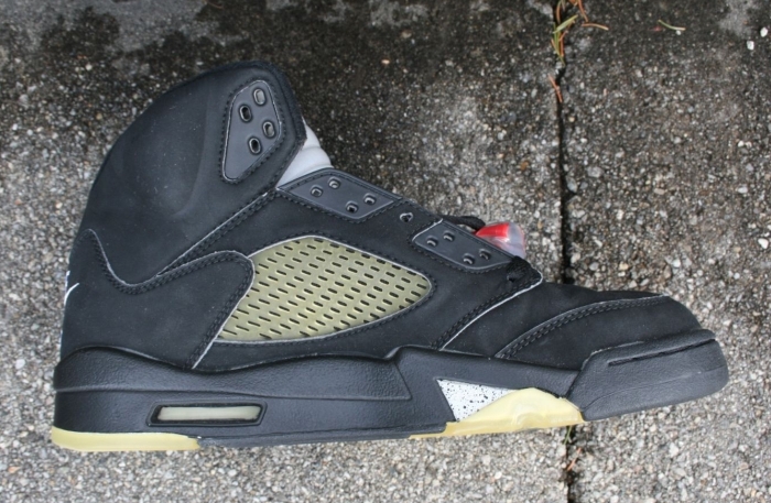 Air Jordan 5 Black Metallic Signed 03
