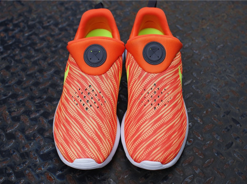 Nike Roshe Run Slip On Gpx Electric Orange Volt Atomic Mango 06