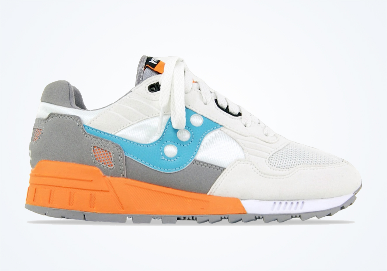 Saucony Shadow 5000 Grey Aqua Orange 01