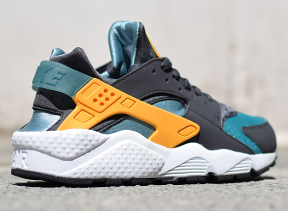 Nike Air Huarache - Teal - Orange