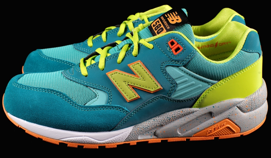 New Balance Mrt580 Teal Yellow 03