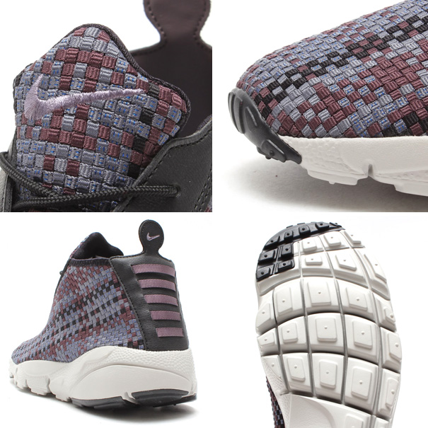 Nike Air Footscape Woven Chukka Black Purple Grey 02